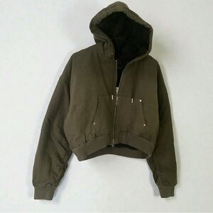 Nike Jordan x Travis Scott Hooded Canvas Zip Jacket Cargo Khaki - NWT Small